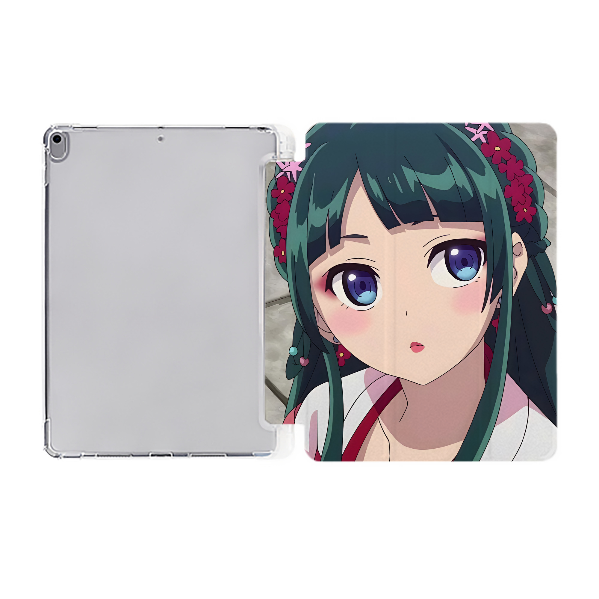（画像用） 薬屋のひとりごと The Apothecary Diaries IPad ケース ペン収納付き 三つ折りスタンド PUレザー×シリコン 対応機種9.5/10.5/10.9インチ
